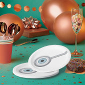 Assiettes En Carton Eyeball Magnification Verre amusant Inspection des