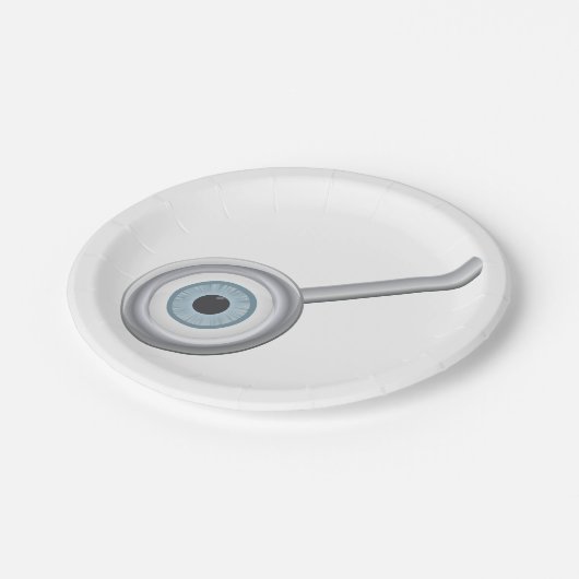 Assiettes En Carton Eyeball Magnification Verre amusant Inspection des (Angle)