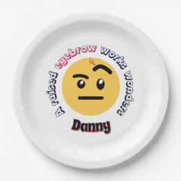 Assiettes En Carton Eyebrow Sass: A Raised Eyebrow Works Wonders