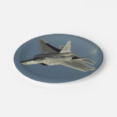 Assiettes En Carton F-22 Raptor Fighter Jet (Angle)