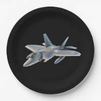 F-22 Raptor Fighter Jet en noir