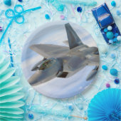 Assiettes En Carton F-22 Raptor Military Jet (Fête)