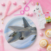 Assiettes En Carton F-22 Raptor Military Jet (Fête)