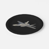 Assiettes En Carton F-35 Lightning II Panther Jet Fighter (Angle)