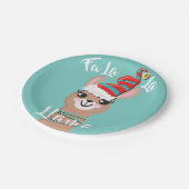 Assiettes En Carton fa la llama Noël Plaques de Noël (Angle)