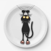 Assiettes En Carton Fabric de Cat funny (Devant)