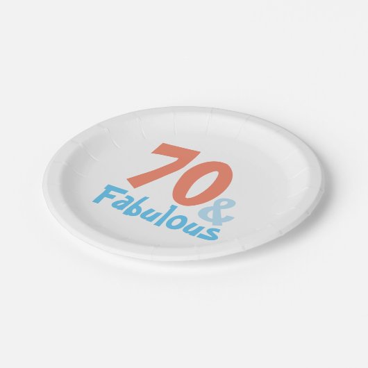 Assiettes En Carton Fabuleuse fête d'anniversaire (Angle)