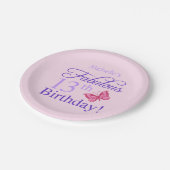 Assiettes En Carton Fabuleux 13e anniversaire pour les filles (Angle)