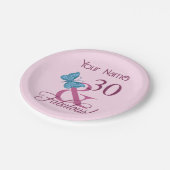 Assiettes En Carton Fabuleux 30e anniversaire (Angle)