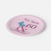 Assiettes En Carton Fabuleux 60e anniversaire (Angle)