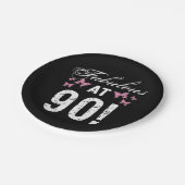Assiettes En Carton Fabuleux 90e anniversaire (Angle)