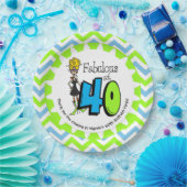 Assiettes En Carton Fabuleux à 40 plaques à papier de quarantième (Fête)