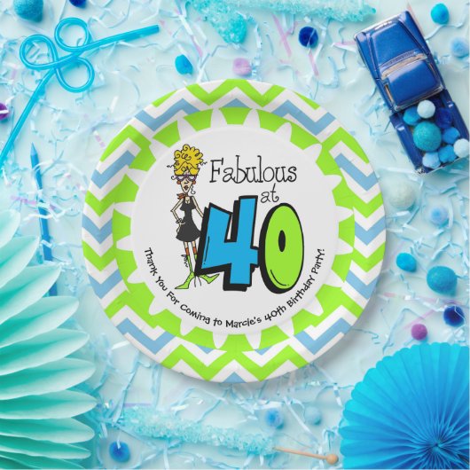 Assiettes En Carton Fabuleux à 40 plaques à papier de quarantième (Fête)