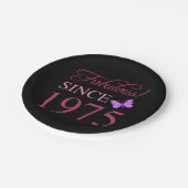 Assiettes En Carton Fabuleux depuis 1975 50e anniversaire (Angle)