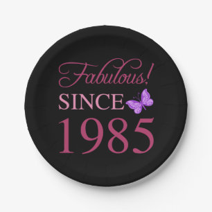 Assiettes En Carton Fabuleux depuis 1985 40e anniversaire