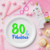 Assiettes En Carton Fabuleux Nouvel Anniversaire De Neon (Fête)