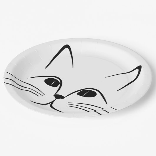ASSIETTES EN CARTON FACE CAT (Angle)