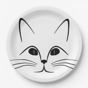 ASSIETTES EN CARTON FACE CAT