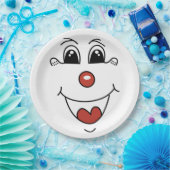 ASSIETTES EN CARTON FACE DE CLOWN (Fête)