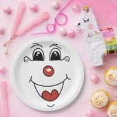 ASSIETTES EN CARTON FACE DE CLOWN (Fête)