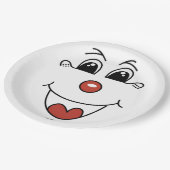 ASSIETTES EN CARTON FACE DE CLOWN (Angle)