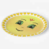 Assiettes En Carton Face de soleil moderne et agréable (Angle)