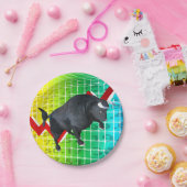 Assiettes En Carton Facturation du marché Bull (Fête)