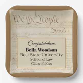 Assiettes En Carton Faculté de droit Avocat Auxiliaire juridique Diplô