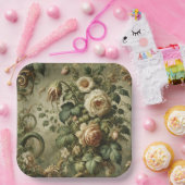 Assiettes En Carton Fade to Grace - gothique baroque (Fête)