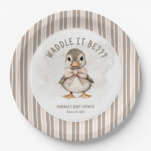 Assiettes En Carton Faire Caneton Waddle Ça Sera La Baby Shower