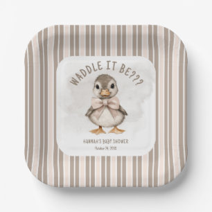 Assiettes En Carton Faire du Canard Adorable Bébé Shower