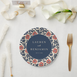 Assiettes En Carton Faire invitation de mariage floral crème élégant