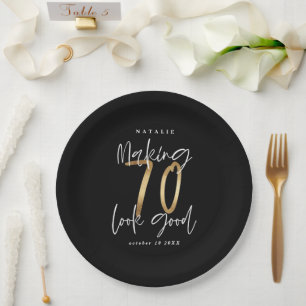 Assiettes En Carton Faire paraître 70 belles pièces d'or Fête d'ann