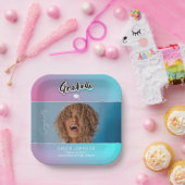 Assiettes En Carton Faire-part de diplôme (Fête)