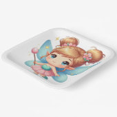 Assiettes En Carton Fairy Birday Party (Angulaire)