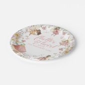Assiettes En Carton Fairy fleur sauvage anniversaire (Angle)