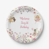 Assiettes En Carton Fairy Garden Boho Fleur sauvage (Devant)