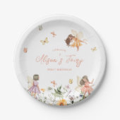 Assiettes En Carton Fairy Premier anniversaire (Devant)