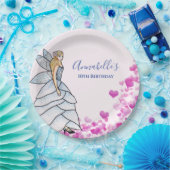 Assiettes En Carton Fairy Princess Petals Robe Mode Illustration P (Fête)