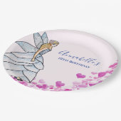 Assiettes En Carton Fairy Princess Petals Robe Mode Illustration P (Angle)