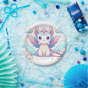 Assiettes En Carton Fairytale Baby shower moderne Dragon