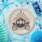 Assiettes En Carton Fairytale Carriage and Castle (Fête)