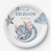 Assiettes En Carton Fairytale Dreamy Baby shower Dragon (Devant)