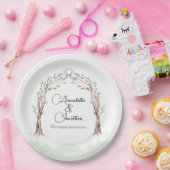 Assiettes En Carton Fairytale Entrée du Mariage forestier (Fête)