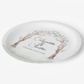 Assiettes En Carton Fairytale Entrée du Mariage forestier (Angle)