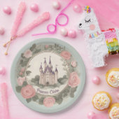 Assiettes En Carton Fairytale Floral Castle (Fête)