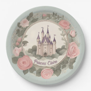 Assiettes En Carton Fairytale Floral Castle