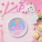 Assiettes En Carton Fairytale Princess à Pink Birthaday (Fête)
