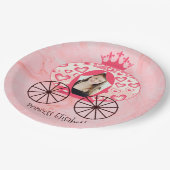 Assiettes En Carton Fairytale Royal Princess Carriage Girl Anniversair (Angle)