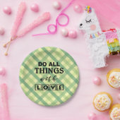 ASSIETTES EN CARTON FAIS TOUTES LES CHOSES AVEC AMOUR ! (Fête)